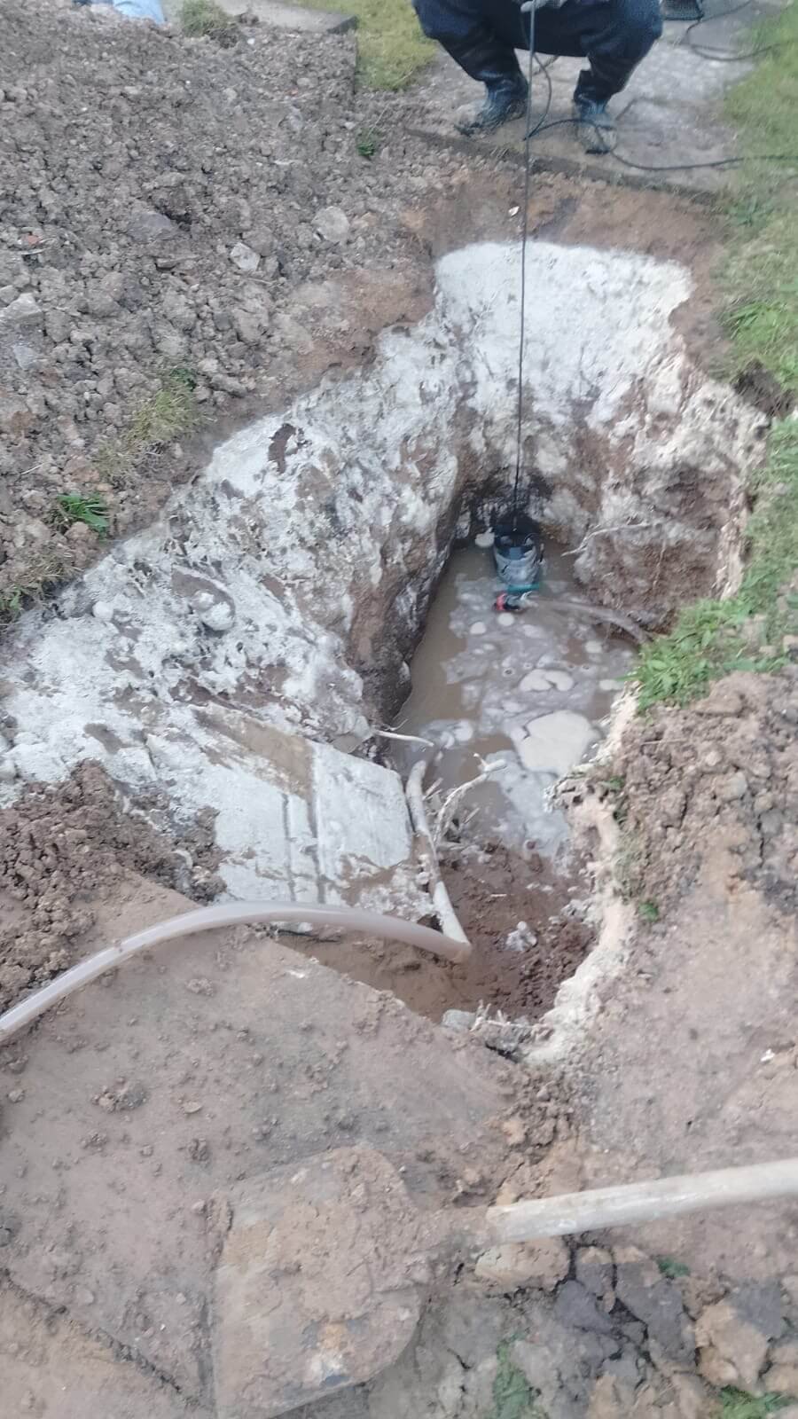 Wasserschaden im Außenbereich